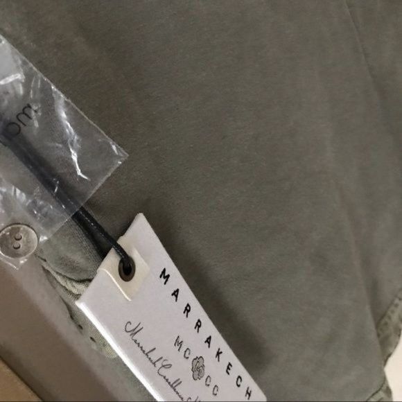 Marrakech for Anthropologie Open Front Linen Vest in Clove Size XS - Picture 5 of 5